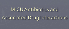 Drug Interactions - antibiotics
